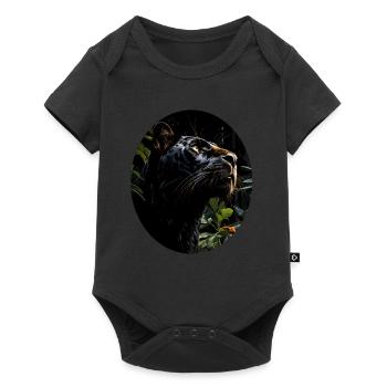 Panther - Baby Premium short-sleeve bodysuit - black - Front