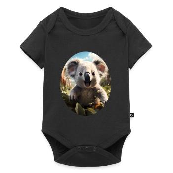 Koala - Body à manches courtes Premium Bébé - noir - Devant