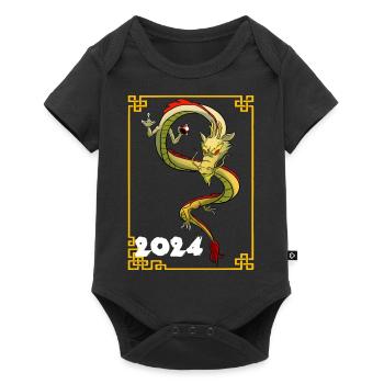 Chinese New Year Dragon Vietnam I Gift - Baby Premium short-sleeve bodysuit - black - Front
