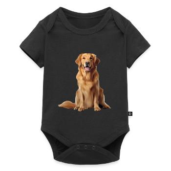 Golden retriever - Body à manches courtes Premium Bébé - noir - Devant