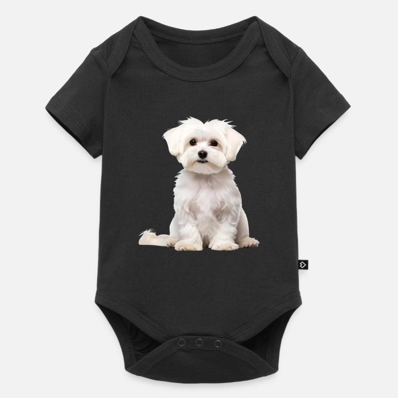 Maltais - Body à manches courtes Premium Bébé - noir