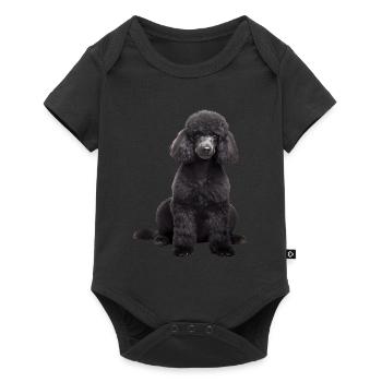 Caniche - Body à manches courtes Premium Bébé - noir - Devant