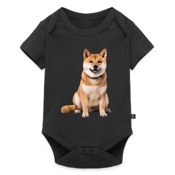 Shiba Inu - Body à manches courtes Premium Bébé - noir - Devant