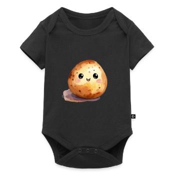 Sourire patate douce - Body à manches courtes Premium Bébé - noir - Devant