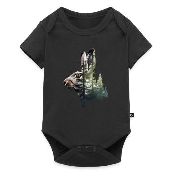 Hare - Baby Premium short-sleeve bodysuit - black - Front