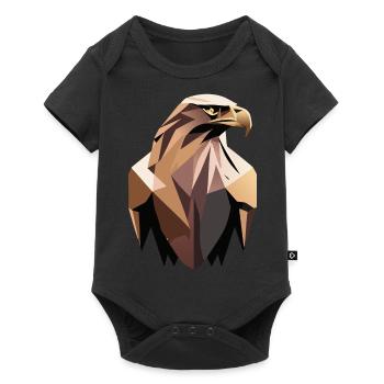 Steinadler - Baby Premium Kurzarmbody - Schwarz - Vorne