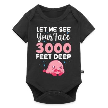 let me see your face 3000 feet deep Design - Baby Premium short-sleeve bodysuit - black - Front