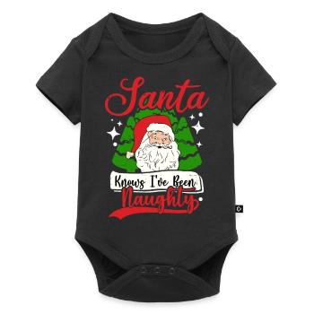 Christmas Santa Claus Gingerbread Reindeer Winter - Baby Premium short-sleeve bodysuit - black - Front