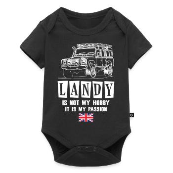 Landy is not my hobby It is my passion - Baby Premium short-sleeve bodysuit - black - Front