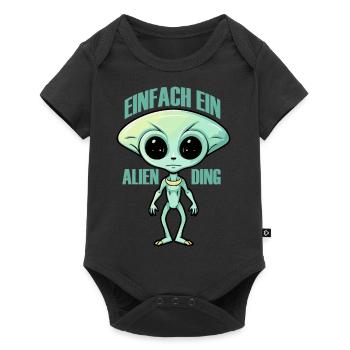 Just an Alien Thing, Humor, Fun, Fun, Aliens, - Baby Premium short-sleeve bodysuit - black - Front