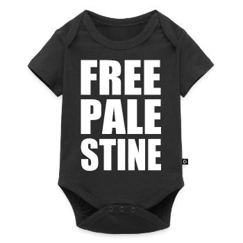 Free palestine - Baby Premium Kurzarmbody - Schwarz - Vorne
