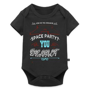 telescope birthday gift art happy christmas - Baby Premium short-sleeve bodysuit - black - Front