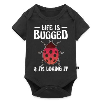 Insekten - Baby Premium Kurzarmbody - Schwarz - Vorne