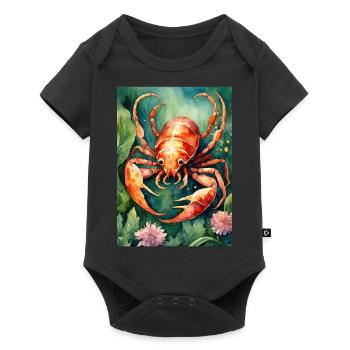 Sternzeichen Skorpion - Baby Premium Kurzarmbody - Schwarz - Vorne