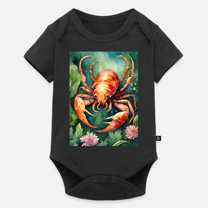 Sternzeichen Skorpion - Baby Premium Kurzarmbody - Schwarz