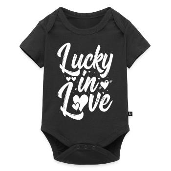 Love Happy Heart Card Valentine Vector Design Art - Baby Premium short-sleeve bodysuit - black - Front