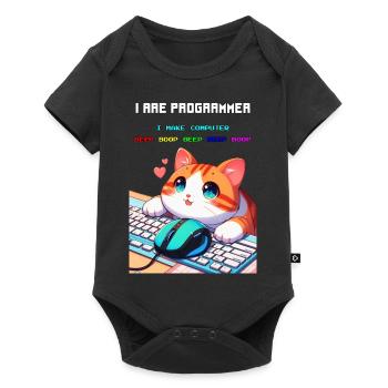 Je suis programmeur - Body à manches courtes Premium Bébé - noir - Devant