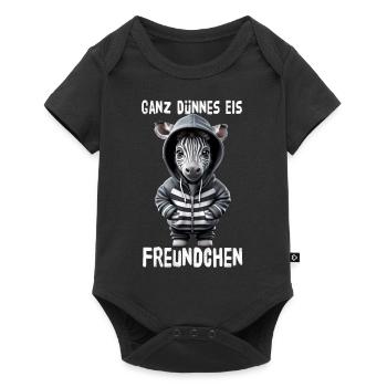 Very Thin Ice Friend Zebra - Baby Premium short-sleeve bodysuit - black - Front