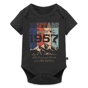 Millésime 1957 légendaire - Body à manches courtes Premium Bébé - noir - Devant