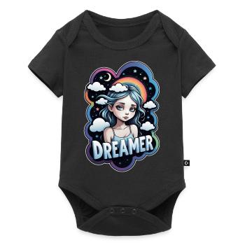 rêver - rêveur - rêveuse - rêve - rêverie - Body à manches courtes Premium Bébé - noir - Devant