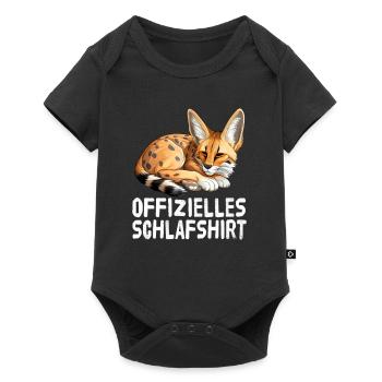 Official African Wildcat Sleep Shirt - Baby Premium short-sleeve bodysuit - black - Front