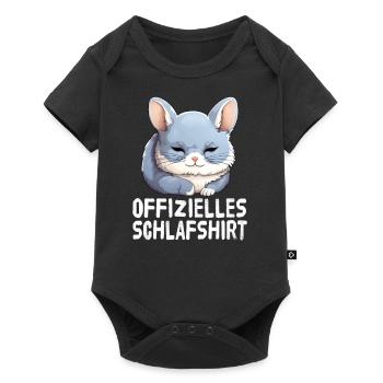Chemise de nuit officielle en chinchilla - Body à manches courtes Premium Bébé - noir - Devant