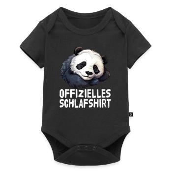 Official Sleep Shirt Panda - Baby Premium short-sleeve bodysuit - black - Front