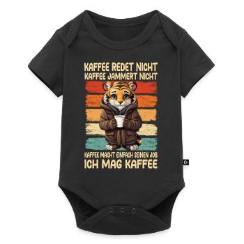 Coffee Don't Talk Coffee Don't Whine Tiger - Baby Premium short-sleeve bodysuit - black - Front