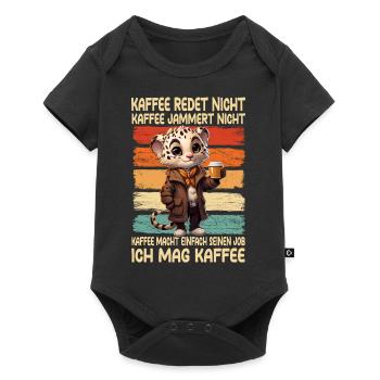 Coffee Don't Talk Coffee Don't Whine Cheetah - Baby Premium short-sleeve bodysuit - black - Front