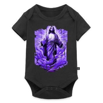 Jésus Bible Religion Chrétienne Croix Chrétienne Chrétienne - Body à manches courtes Premium Bébé - noir - Devant