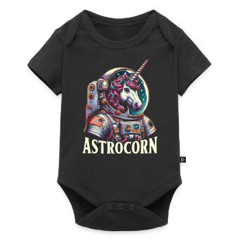 Astrocorn Astronaut Unicorn Mythical Creature - Baby Premium short-sleeve bodysuit - black - Front