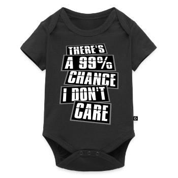 Il y a 99% de chances que je m’en fous d’être drôle - Body à manches courtes Premium Bébé - noir - Devant