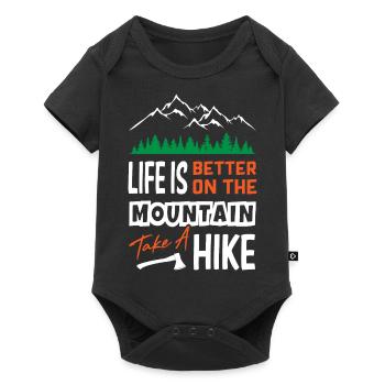 Life Is Better On The Mountain Take A Hike - Baby Premium short-sleeve bodysuit - black - Front