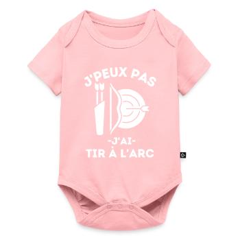 Tir à l arc 1 - Body à manches courtes Premium Bébé - rose - Devant