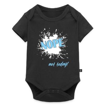 Nope not today - Baby Premium Kurzarmbody - Schwarz - Vorne