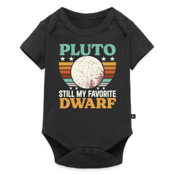 Pluto, planet, astronomy, space astronomer, astronaut - Baby Premium short-sleeve bodysuit - black - Front