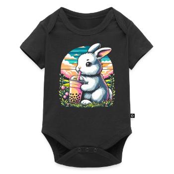 Funny Boba Tea Lover Bubble Tea Drink - Baby Premium short-sleeve bodysuit - black - Front