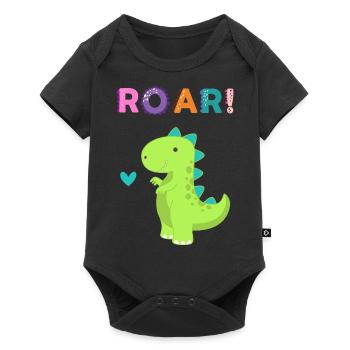 Roar - Doux Dino ! - Body à manches courtes Premium Bébé - noir - Devant