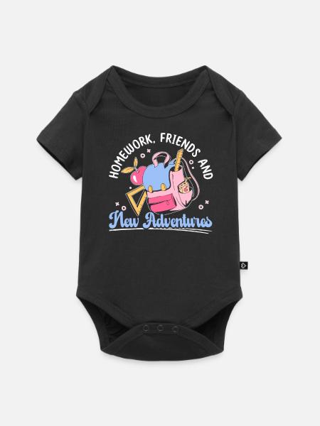 Retour À l’école Vêtements Éducation Enseignants Étudiants - Body à manches courtes Premium Bébé - noir