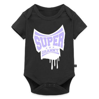 Super Mamie Tampon Grand-mère Graffiti Grand-mère - Body à manches courtes Premium Bébé - noir - Devant