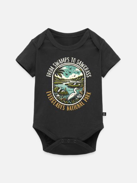 Parc national des Everglades Outdoor Tours États-Unis - Body à manches courtes Premium Bébé - noir