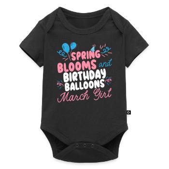 Happy Birthday, Celebrant, Bday party, - Baby Premium short-sleeve bodysuit - black - Front
