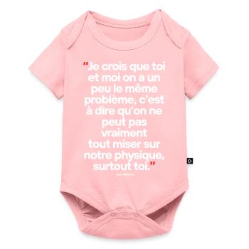 Les Bronzés Citation célèbre de séries TV / films - Body à manches courtes Premium Bébé - rose - Devant