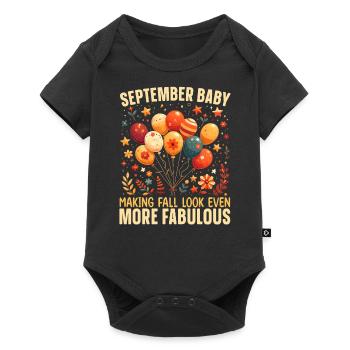Happy Birthday, Celebrating Bday Party, - Baby Premium short-sleeve bodysuit - black - Front