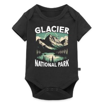 Gletscher-nationalpark Outdoor-reisen Usa Amerika - Baby Premium Kurzarmbody - Schwarz - Vorne