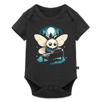 Mothman Point Pleasant Piano Player Cryptid - Baby Premium short-sleeve bodysuit - black - Front