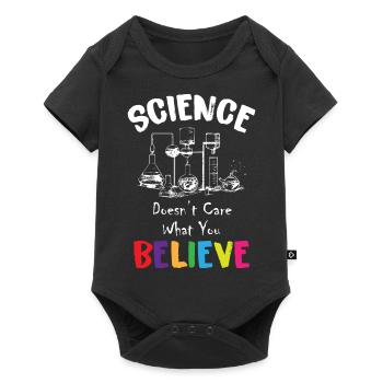 Science Doesn't Care What You Believe - Baby Premium short-sleeve bodysuit - black - Front