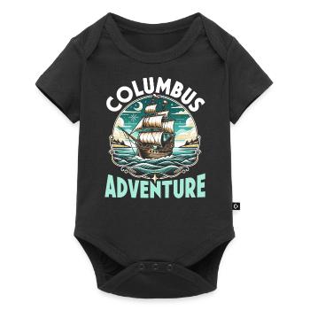 Columbus Day America 1492 Usa Discovery - Baby Premium short-sleeve bodysuit - black - Front