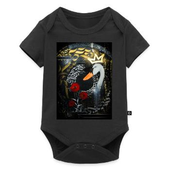 Swan Rush - Baby Premium short-sleeve bodysuit - black - Front