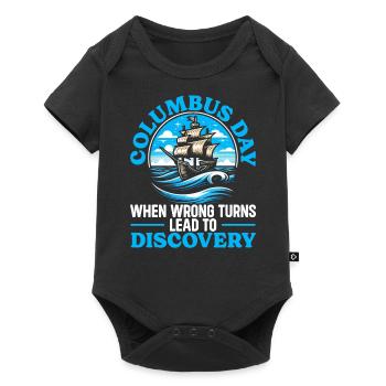 Columbus Day America 1492 USA Discovery - Baby Premium short-sleeve bodysuit - black - Front